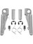 Mat Siyah Stil Motosiklet Ön Footrests Ayak Mandalları Pedalı Kawasaki Ninja ZX6R ZX10R ZX12R Z1000 Z750 ER6F ZX636 EX650 ER6N Nınja 650R EX250 (Yurt Dışından) 4