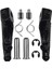 2 Çift Ön ve Gerçek Stil Motosiklet Ön Arka Footrests Ayak Mandalları Kawasaki Ninja 250 Z750 Z800 Zx ER6F ER6N Zx-6r 636 Zx-9r ZX-10R ZX-12R Zx-1 (Yurt Dışından) 3