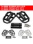 Titanyum Ayaklıklar Stili Nuoxintr Motosiklet Kütük Geniş Ayak Pegs C Alüminyum Pedallar Dinlenme Footpegs Bmw F750GS F850GS G310GS R1200GS Sr Siyah (Yurt Dışından) 4