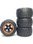 4 Adet Lastik Genişletilmiş Lastik Tekerlek 144001 144010 124017 124019 12428 16889 Rc Araba Parçaları, Turuncu (Yurt Dışından) 1