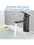 Sadece Hortum Stili Mat Siyah Banyo Havzası Musluk Güverte Montaj Şelale Banyo Musluk Vanity Gemi Lavabolar Musluk Bataryası Tek Kolu Su Dokunun (Yurt Dışından) 3