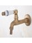 AAV313 Tarzı Pirinç Retro Antik Pirinç Tek Kolu Mutfak Musluk Duvara Monte Çamaşır Banyo Paspas Su Dokunun Bahçe Çamaşır Makinesi Musluk AAV313 (Yurt Dışından) 1