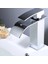 C Tarzı Modern Banyo Havzası Musluk Şelale Güverte Üstü Soğuk ve Sıcak Su Musluk Bataryası Pirinç Krom Vanity Gemi Lavabo Vinç (Yurt Dışından) 3