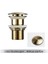 Fırçalanmış Altın-2 Stili Banyo Lavabo Stoper Lavabo Pop Up Tahliye Tapası Kapağı Atık Boru Süzgeç Banyo Aksesuarları Için Taşma ile Veya Olmadan (Yurt Dışından) 1