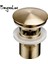 Kahverengi Bronz Tarzı Banyo Lavabo Drenaj Lavabo Süzgeç Atık Boru Lavabo Fişi Açılır Düğme Lüks Fırça Altın Pirinç Malzeme Mat Siyah Gül (Yurt Dışından) 3