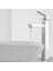 Gümüş - L- Hortum Stili Yok Banyo Musluk Havzası Musluklar Tek Delik Sıcak Soğuk Su Lavabo Bataryası Dokunun Mat Siyah Yüksek Sıcaklık ve Yüksek Basınca Dayanıklı (Yurt Dışından) 1
