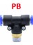 Pb Stili 10 mm Pnömatik Hava Konnektörü Bağlantısı Fslpbpxpl Konu M Yollu Hortum Bağlantı Parçaları Boru Hızlı Konektörler (Yurt Dışından) 1