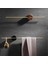 Metal E 40CM Tarzı Ycrays Fırçalanmış Altın Ahşap Havlu Askısı Banyo Siyah Duvara Monte Hareketli Banyo Bar Askısı Tuvalet Kağıdı Ayakkabı Tutucu Aksesuarları (Yurt Dışından) 3