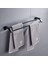 Siyah 50 cm Stili Mat Siyah Paslanmaz Çelik Banyo Çift Havlu Raf Raf Tutucu Banyo Havlu Askısı Bar Havlu Demiri Banyo Aksesuarları (Yurt Dışından) 3