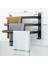 Tek Atış 30CM Stili Yumruksuz Duvar Çok Katmanlı Alüminyum Banyo Havlu Askısı Sadelik Siyah Havlu Askısı Kanca Terlik Havlu Çubuğu Kendinden Montajlı Askı (Yurt Dışından) 4