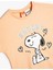 Snoopy Tişört Lisanslı Kısa Kollu Bisiklet Yaka Pamuklu 3
