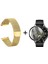 Huawei Watch Gt4 46MM Için Metal Mıknatıslı Kordon Kayış + Ekran Koruma Filmi - FC096 1