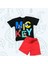Yeni Sezon Sevilen Çizgi Karakterler Mickey Baskılı Tshirt Şort 2'li Alt Üst Takım 2
