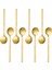 8 Packs, Gold-Plated Stainless Steel Coffee Spoon, Mini Teaspoon For Coffee Sugar Dessert Cake Ice Cream (Yurt Dışından) 1