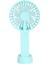 El Kişisel Fan USB Taşınabilir Masaüstü Mini Fan Mini Soğutucu LED Işık ile Seyahat Açık Ev Ofis Sessiz Masa Fanları-Mavi (Yurt Dışından) 4