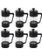 6x French Press Coffee & Tea Maker 12OZ, Thickened Borosilicate Glass Coffee Press Rust-Free And Dishwasher Safe,black (Yurt Dışından) 1