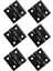 60X Siyah Alüminyum Mobilya Dolabı Kapı Menteşesi 50MM x 50MM (Yurt Dışından) 3