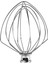 KN256WW Kitchenaid 5-6 Quart Bowl-Lift Stand Mikser Aksesuarı Değiştirme Için 6 Telli Kırbaç Ataşmanı, Yumurta Krema Karıştırıcı (Yurt Dışından) 1