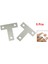 20 Adet Açı Plakası Köşe Desteği Düz T Şekli Tamir Braketi 40MM x 40MM (Yurt Dışından) 2