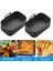 2 Adet Silikon Pot Hava Fritöz Yeniden Kullanılabilir Silikon Hava Fritöz Astar Katlanabilir Sepet Hava Fritöz Rafı Kolları ile Siyah (Yurt Dışından) 4