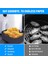 2 Adet Silikon Pot Hava Fritöz Yeniden Kullanılabilir Silikon Hava Fritöz Astar Katlanabilir Sepet Hava Fritöz Rafı Kolları ile Siyah (Yurt Dışından) 5