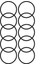 10PCS Replacement Rubber Lid Seals Compatible 16&20OZ Leak-Proof Rubber Seals Lid Gaskets Replacement For Mugs (Yurt Dışından) 1