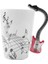 Music Style Guitar Ceramic Mug Coffee Tea Milk Stave Cups With Handle Coffee Mug Novelty Gifts Red Guitar Black Free (Yurt Dışından) 2