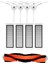 2x Xiaomi Mi Robotlu Süpürge 1/1s SDJQR01RR SDJQR02RR Roborock E3, S4, S4 Max, S5 Ana Yan Fırça Filtresi (Yurt Dışından) 5