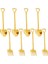 8 Pieces Shovel Spoon Fork Shovel Coffee Spoon Shovel Handle Dessert Spoon Ice Cream Spoon Shovel Shape Fork (Gold) (Yurt Dışından) 1