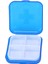 Yeni Taşınabilir 4 Yuvalı Tıp Vaka Organizatör Plastik Hap Kutuları Konteyner Bölmesi Tıp Tablet Tutucu (Mavi) (Yurt Dışından) 1