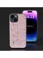 iPhone15 Plus Artı Parıltılı Pu Deri Kaplamalı Tpu Ince Fit Şok Geçirmez Kapak Pembe (Yurt Dışından) 3