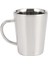 340 ml Stainless Steel Copper Plated Coffee Cup Double Layers 304 High Temperature Resistance Milk Tea Mug Silver (Yurt Dışından) 1