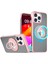 iPhone15 Pro Max Case Telefon Kılıfı Magsafe Borderless Tasarım Yüzüğü Kickstand Cover-Pink ile Uyumlu (Yurt Dışından) 1