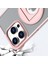 iPhone15 Pro Max Case Telefon Kılıfı Magsafe Borderless Tasarım Yüzüğü Kickstand Cover-Pink ile Uyumlu (Yurt Dışından) 3