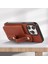 iPhone15 Pro Max Case Pu Deri+Tpu Telefon Kapak Kartı Tutucu Kabuk-Brown Için Stil 03 (Yurt Dışından) 2