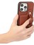 iPhone15 Pro Max Case Pu Deri+Tpu Telefon Kapak Kartı Tutucu Kabuk-Brown Için Stil 03 (Yurt Dışından) 4