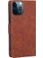 iPhone15 Pro Magnetic Toka Folio Flip Pu Deri Deri Cüzdan Cep Telefonu Katlanabilir Stand Kapak-Kahverengi (Yurt Dışından) 5