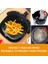 Saplı Hava Fritöz Silikon Tencere, 8.6 Inç Yeniden Kullanılabilir Hava Fritöz Gömlekleri Isıya Dayanıklı Yapışmaz Hava Fritöz Sepeti, Siyah (Yurt Dışından) 4
