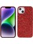 iPhone14 Plus Için Case Elektrapan Çerçeve Glitter Pulins Telefon Kapak-Kırmızı (Yurt Dışından) 1