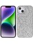 iPhone14 Plus Case Elektrokaplama Çerçeve Glitter Sequins Telefon Kapak Silver (Yurt Dışından) 1