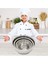 Paslanmaz Çelik Karıştırma Kabı (10'lu Set) Meyve Salatası Kasesi Saklama Kasesi Seti Mutfak Salata Kasesi (Yurt Dışından) 2