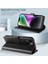 iPhone15 Plus Için Plus Pu Deri Stand Kapağı Manyetik Kapatma Telefon Kılıfı Rfıd Engelleme Fonksiyonu Kabuk-Black (Yurt Dışından) 3