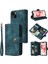 iPhone15 Plus Telefon Kasası Pu Deri Fermuarlı Cep Telefonu Cüzdan Kapağı Kayışlar Yeşili (Yurt Dışından) 1