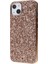 iPhone15 Plus Artı Parıltılı Telefon Kasası Elektrokaplama Tpu Çerçeve Pc Arka Kapak Çizgisi Altın (Yurt Dışından) 3