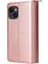 iPhone15 Plus Için 9 Kart Yuvası Pu Deri Telefon Kasası Fermuar Cep Standı Telefon Kapak Çizgisi Altın (Yurt Dışından) 5