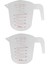 2x 500ML Ev Laboratuvarı Ölçüm Sürahisi Sürahi Plastik Saplı Dekantör Şişe Ağzı Konteyner (Yurt Dışından) 1