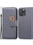 iPhone13 Pro 6.1 Inç Için Cover For Cartoon Hayvan Desen Pu Deri Cüzdan Cep Telefonu Case-Grey (Yurt Dışından) 1