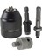 0.8-10MM Profesyonel Anahtarsız Matkap Chuck Adaptörü 3/8 Inç-24 Konu Hızlı Değişim Adaptörü 1/4 Inç Hex 1/2 Inç (Yurt Dışından) 2