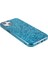 iPhone14 Plus Için Case Elektrokaplama Çerçeve Glitter Sequins Telefon Kapak-Blue (Yurt Dışından) 5