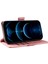 Pu Deri Cüzdan Kılıfı iPhone12/12 Pro Cilt-Touch Stand Manyetik Kapatma Telefon Kapak Pembe (Yurt Dışından) 3